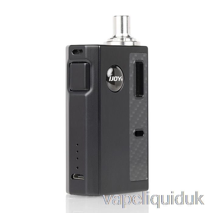 iJoy MERCURY 12W AIO Pod System Black Carbon Vape Liquid